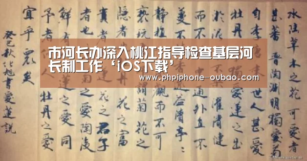 市河长办深入桃江指导检查基层河长制工作‘iOS下载’(图1) 欧宝体育APP